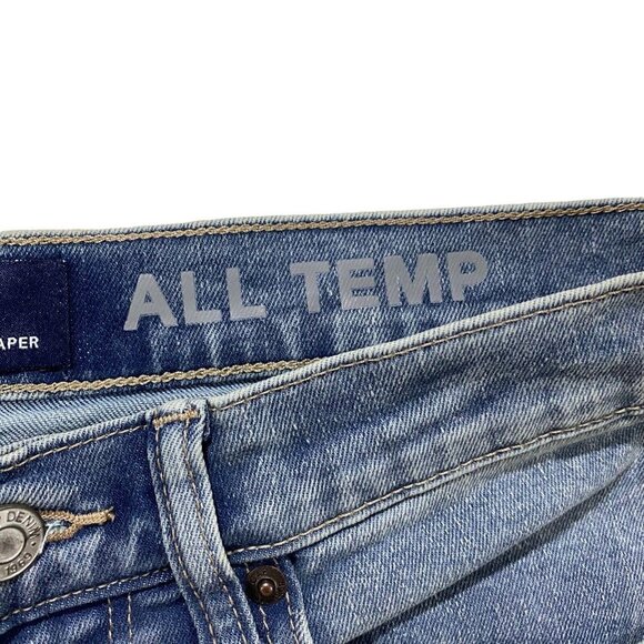 Gap Flex Slim Taper Men Light Wash Jeans Sz 34 x28 NWT Stretch Whiskered Denim - Picture 6 of 13